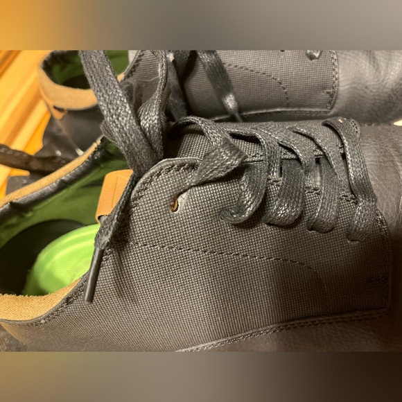 Vance Co men’s Aydon black vegan leather street sneakers, size 13W - Picture 4 of 9